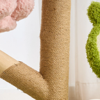 EcoPawPaw Four Seasons Bloom™ Solid Wood Cat Tree