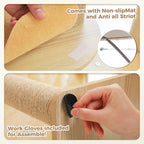 Wooden Cat Tree with Condo & Hammock