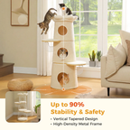 EcoPawPaw Modern Open-Air Cat Tower
