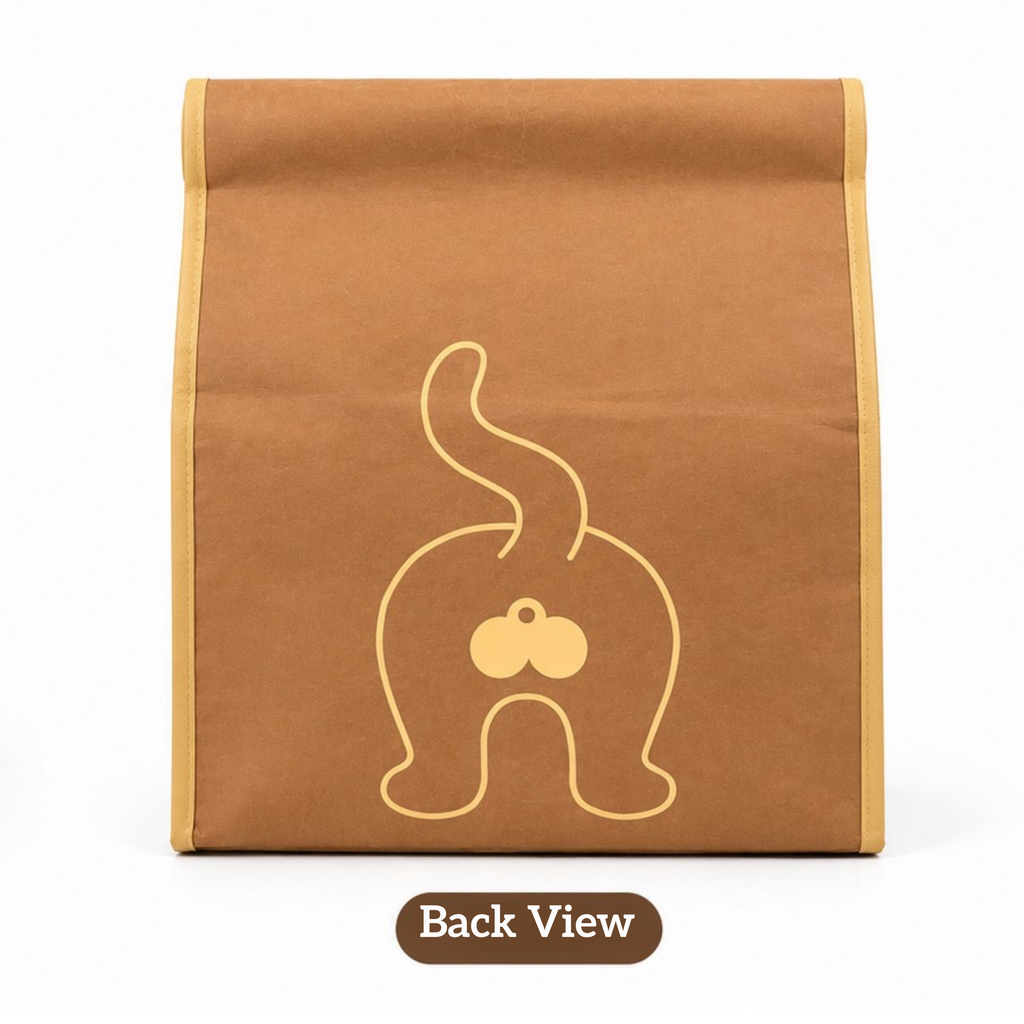 EcoPawPaw Personalised Kraft Paper Cat House – Eco-Friendly, Waterproof & Cozy