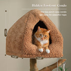 EcoPawPaw Luxury Natural Wood Cat Tree 180cm | Multi-Cat Tower