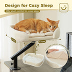 EcoPawPaw Plush Desk Cat Bed