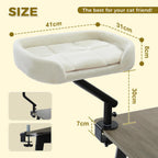 EcoPawPaw Plush Desk Cat Bed