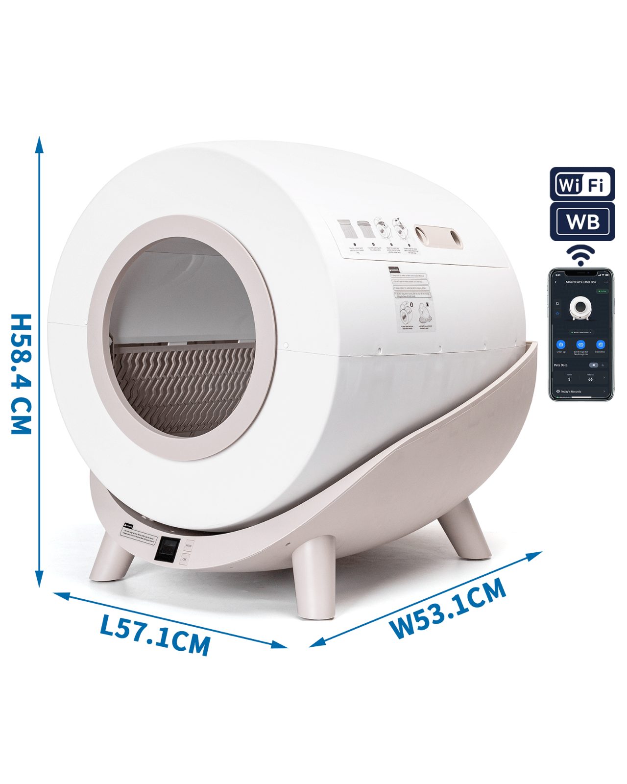 Smart Enclosed Self-Cleaning Cat Litter Box