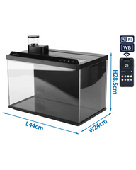 Smart Aquarium 30L with App Control & Auto Feeder