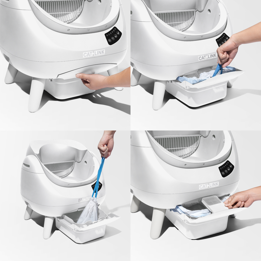 CATLINK Open X Smart Automatic Self-Cleaning Cat Litter Box – White