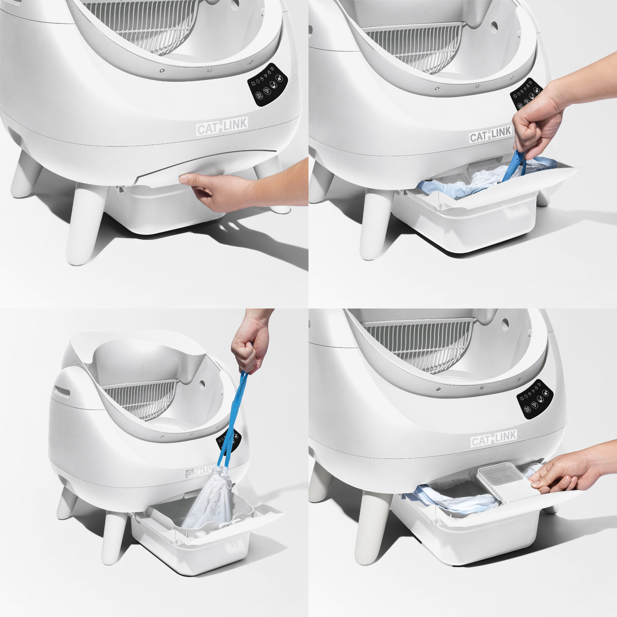 CATLINK Open X Smart Automatic Self-Cleaning Cat Litter Box – White