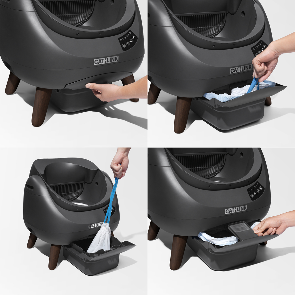 CATLINK Open X Smart Automatic Self-Cleaning Cat Litter Box – Grey