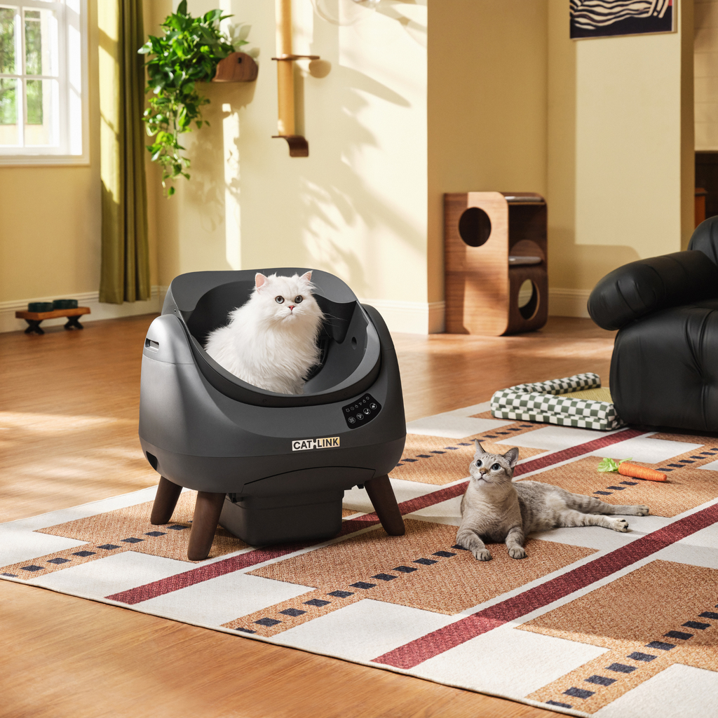 CATLINK Open X Smart Automatic Self-Cleaning Cat Litter Box – Grey