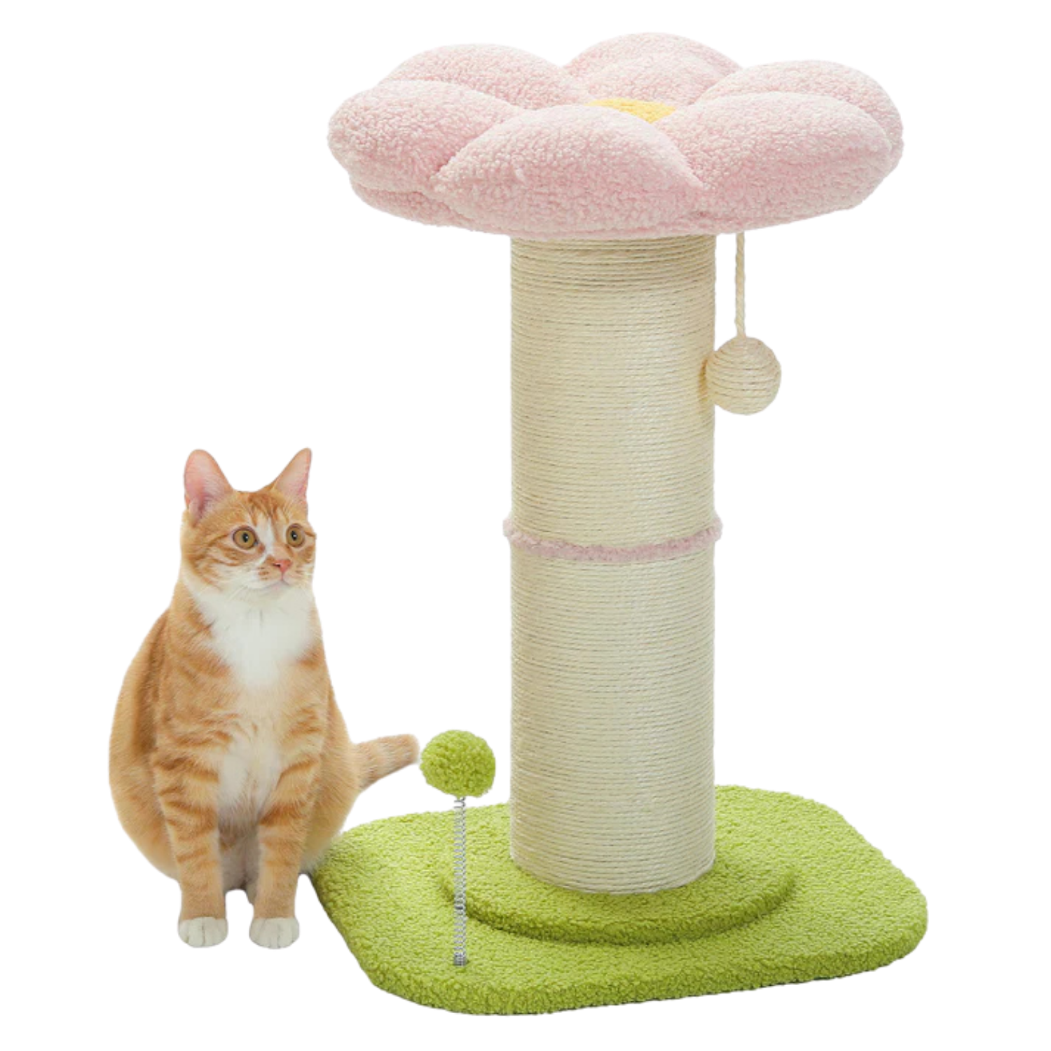 Extra Thick Flower Cat Scratching Post