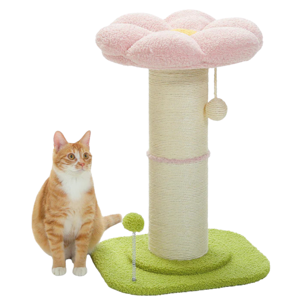 Extra Thick Flower Cat Scratching Post