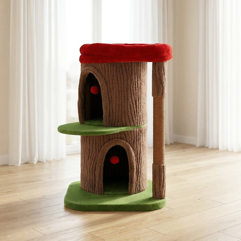 EcoPawPaw Tree Trunk Cat Tower