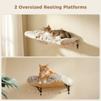 EcoPawPaw Natural Wall-Mounted Cat Climbing Set