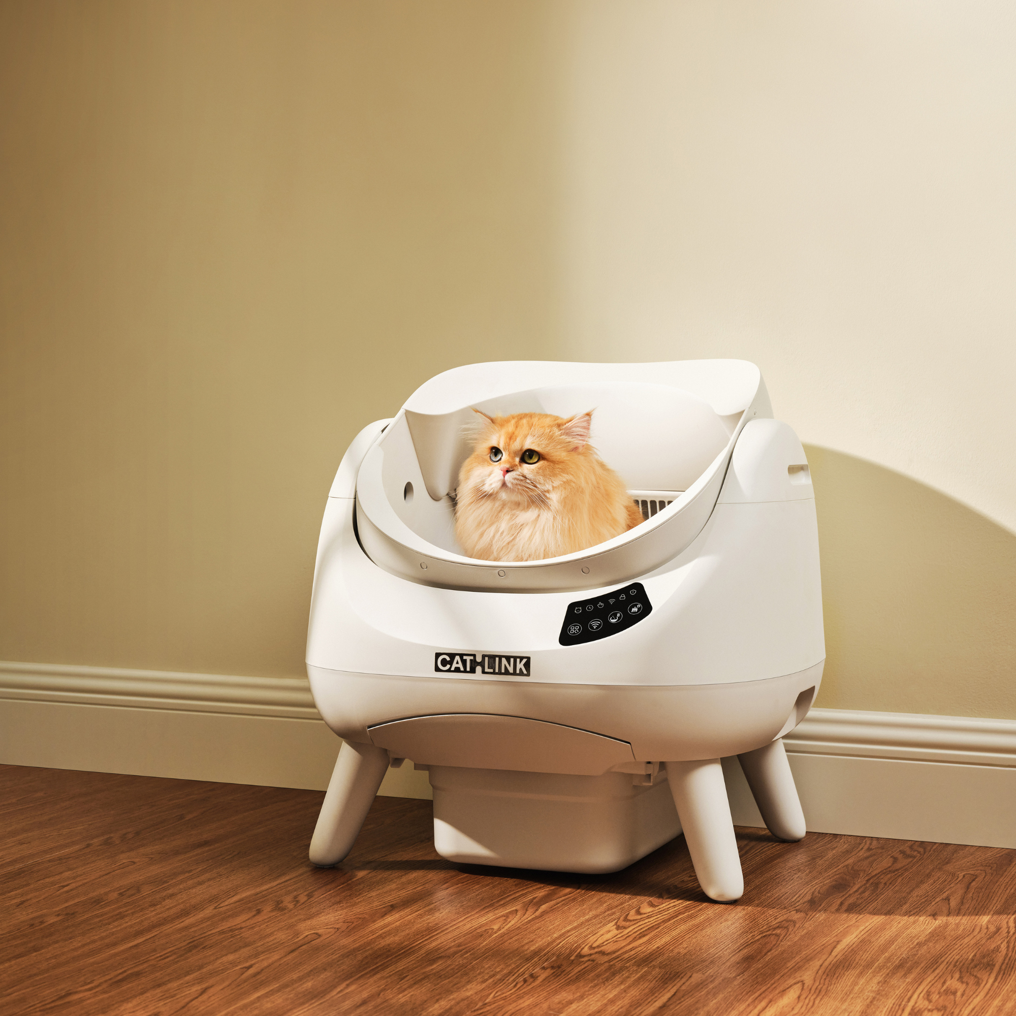 CATLINK Open X Smart Automatic Self-Cleaning Cat Litter Box – White