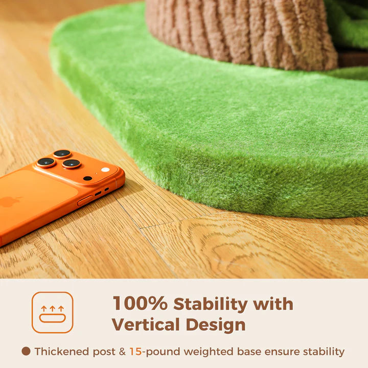 Forest Cat Tree Tower with Flower Perch