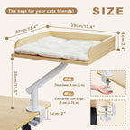 EcoPawPaw Wooden Desk Cat Bed