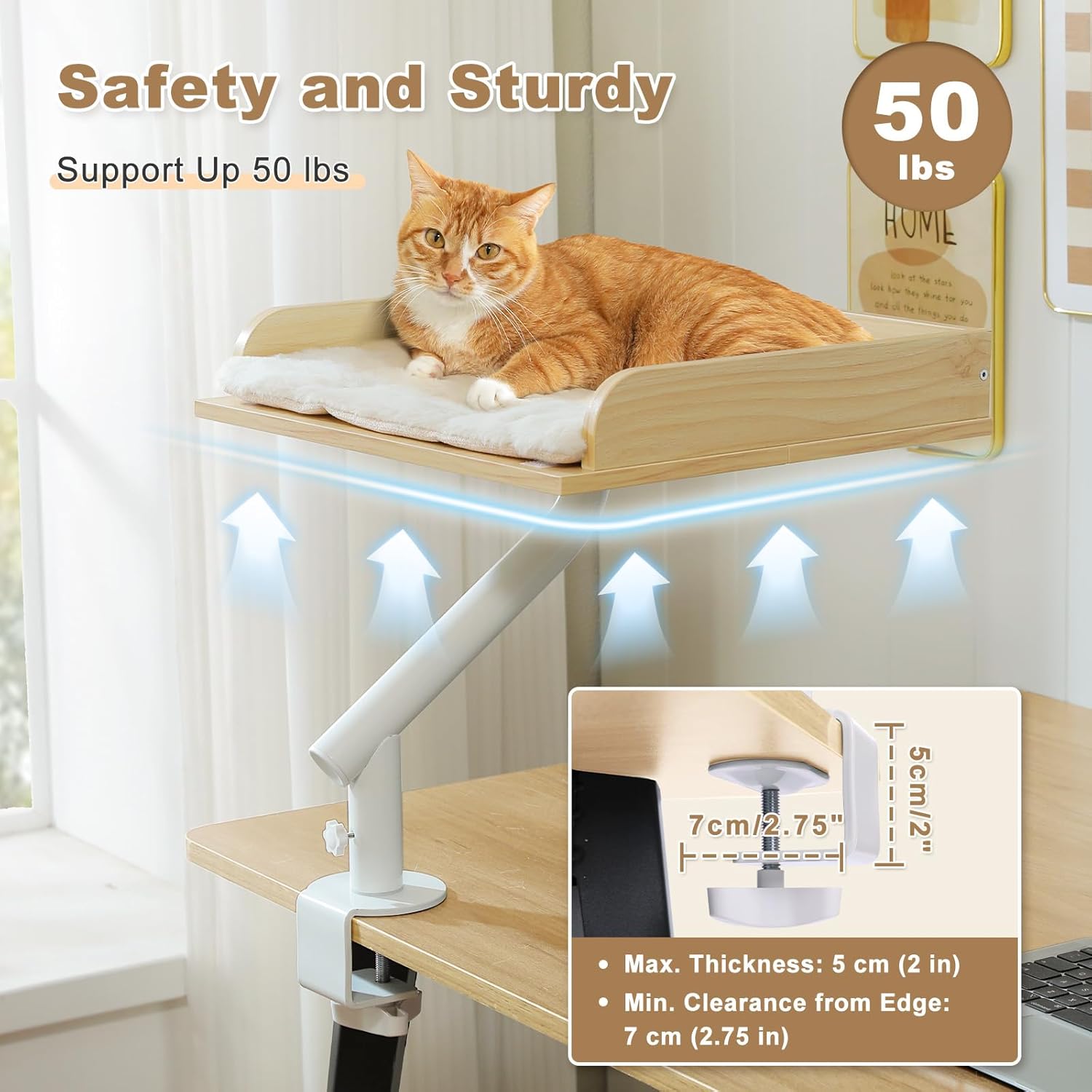 EcoPawPaw Wooden Desk Cat Bed