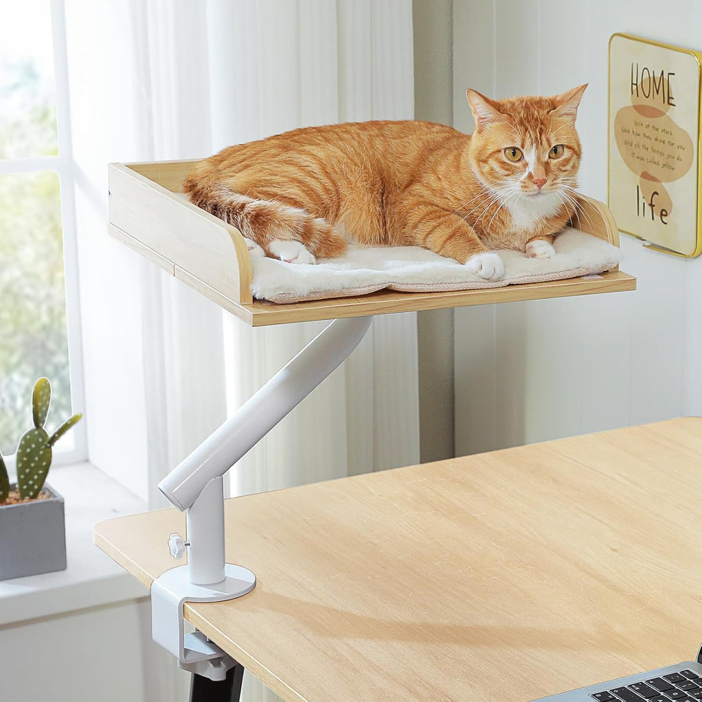 EcoPawPaw Wooden Desk Cat Bed