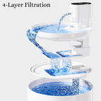 EcoPawPaw Wireless Ceramic Cat Water Fountain – Smart Hydration for Healthier Pets