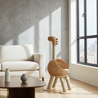 Handwoven Rattan Dinosaur Cat Tree