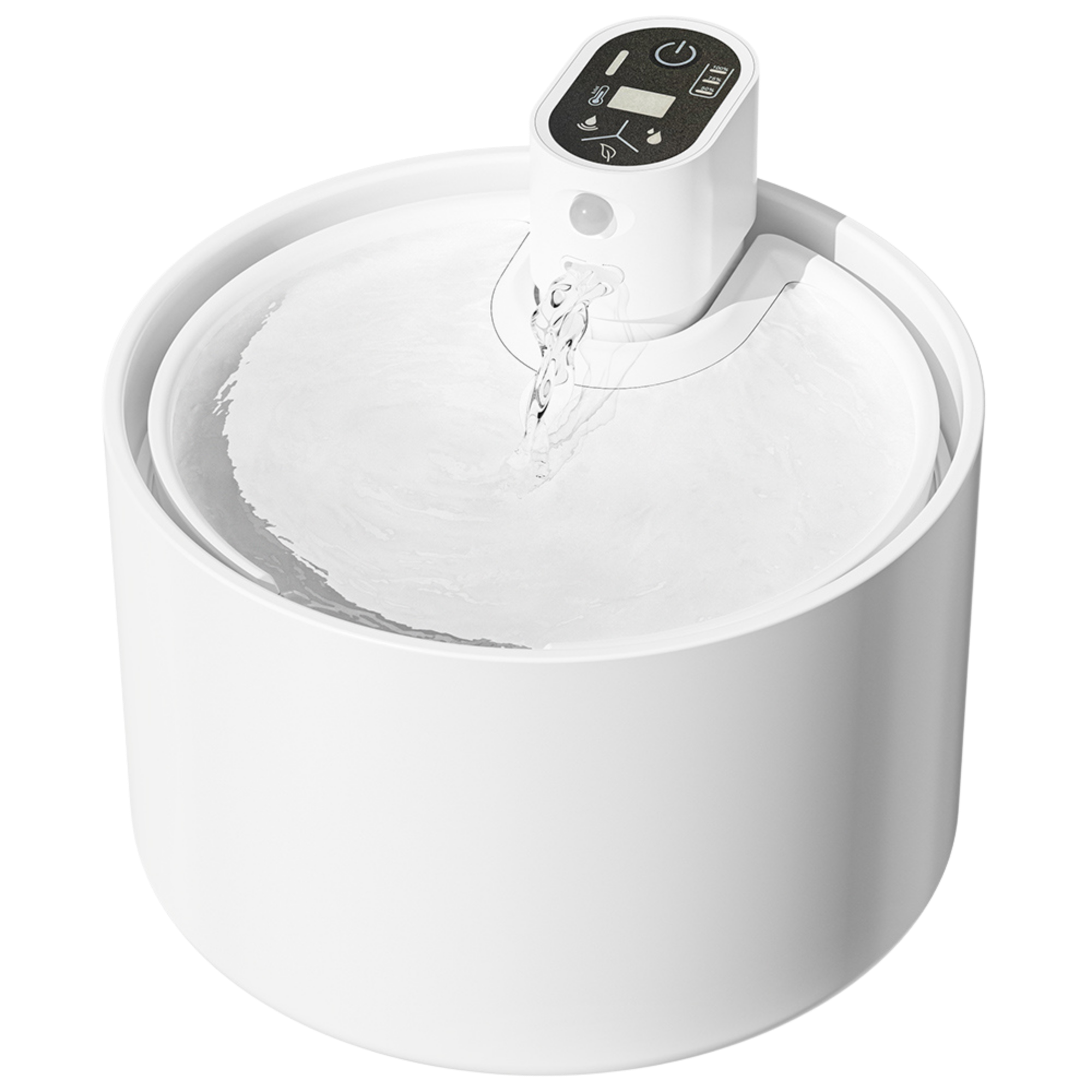 EcoPawPaw Wireless Ceramic Cat Water Fountain – Smart Hydration for Healthier Pets