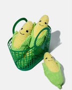 Plush Corn Dog Toy with Squeaker & Crinkle Paper