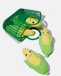 Plush Corn Dog Toy with Squeaker & Crinkle Paper