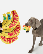Eco Suede Banana Flying Disc Dog Toy