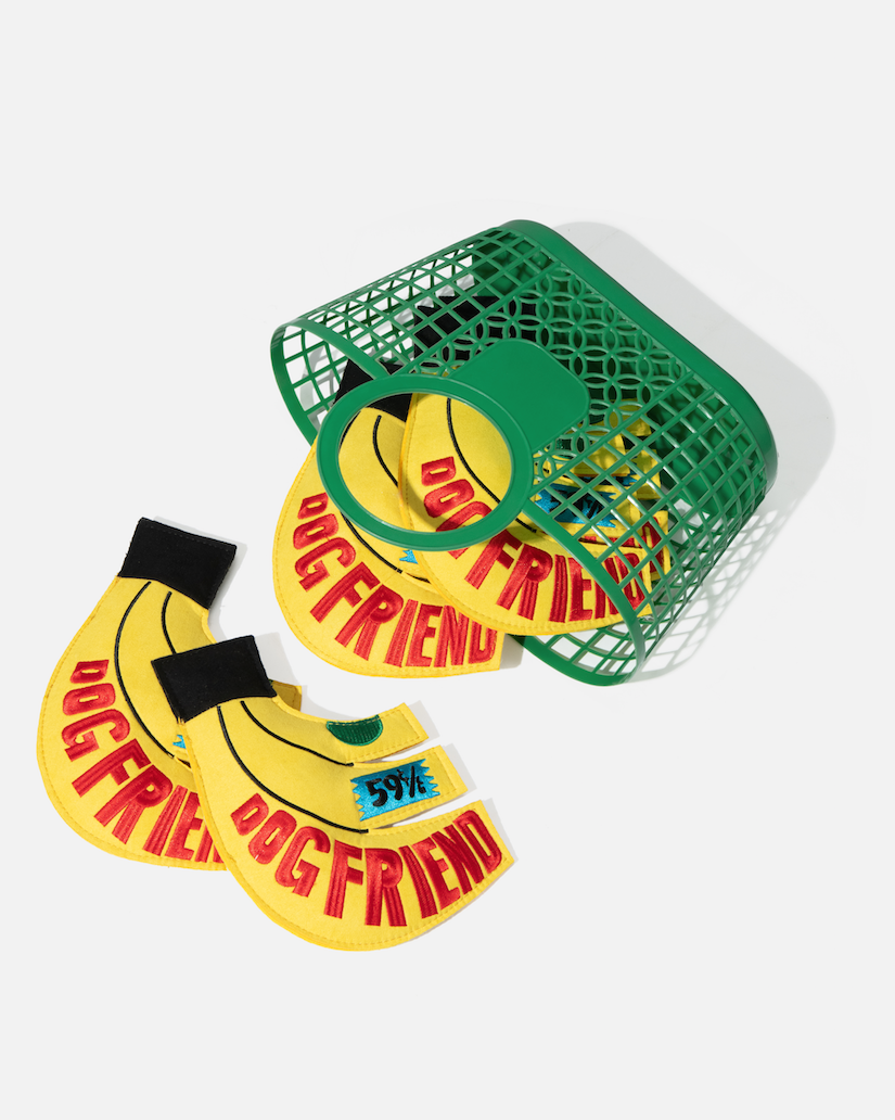 Eco Suede Banana Flying Disc Dog Toy