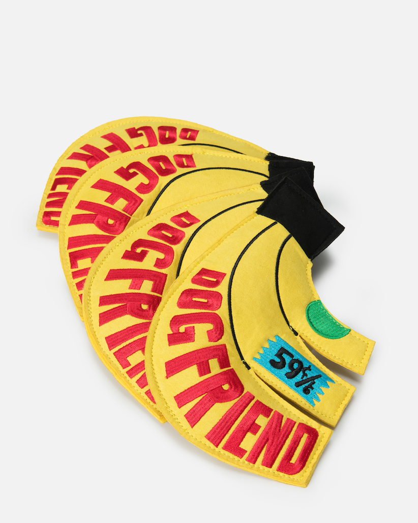 Eco Suede Banana Flying Disc Dog Toy