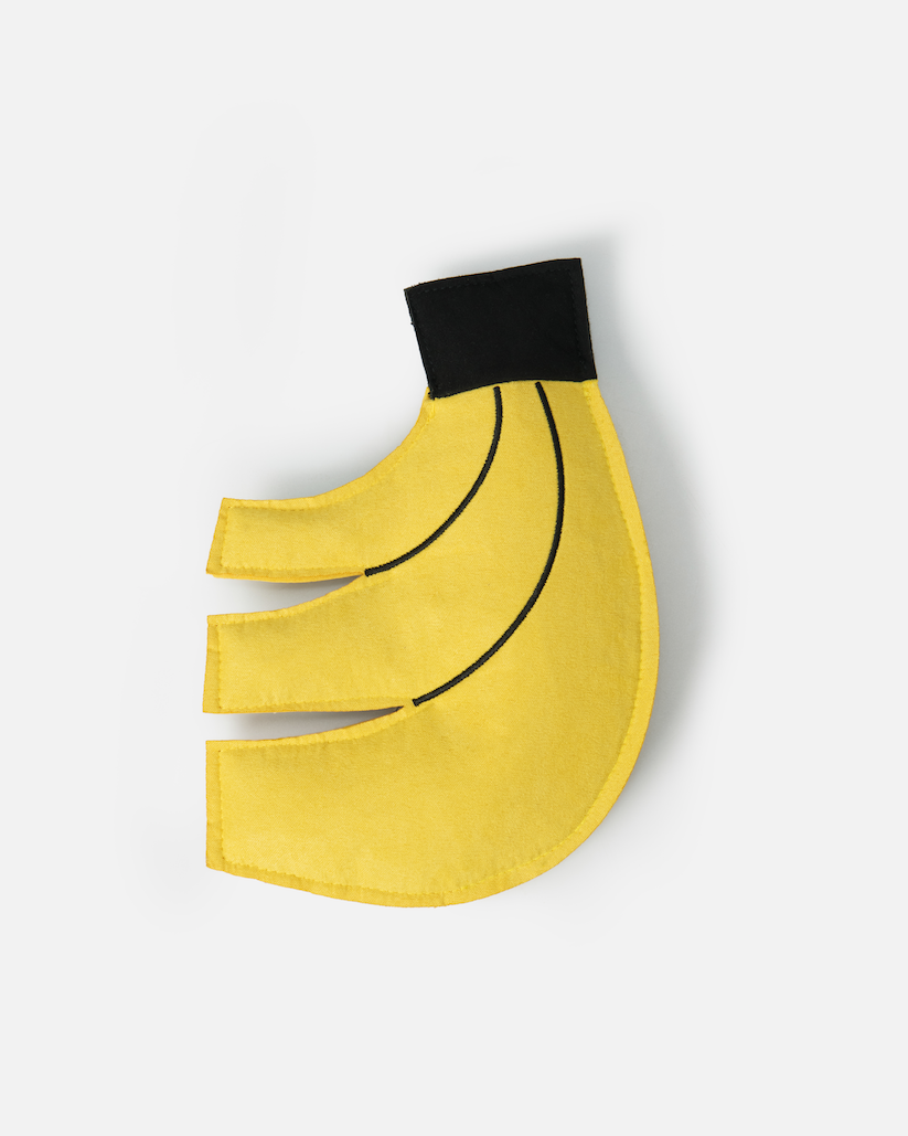 Eco Suede Banana Flying Disc Dog Toy