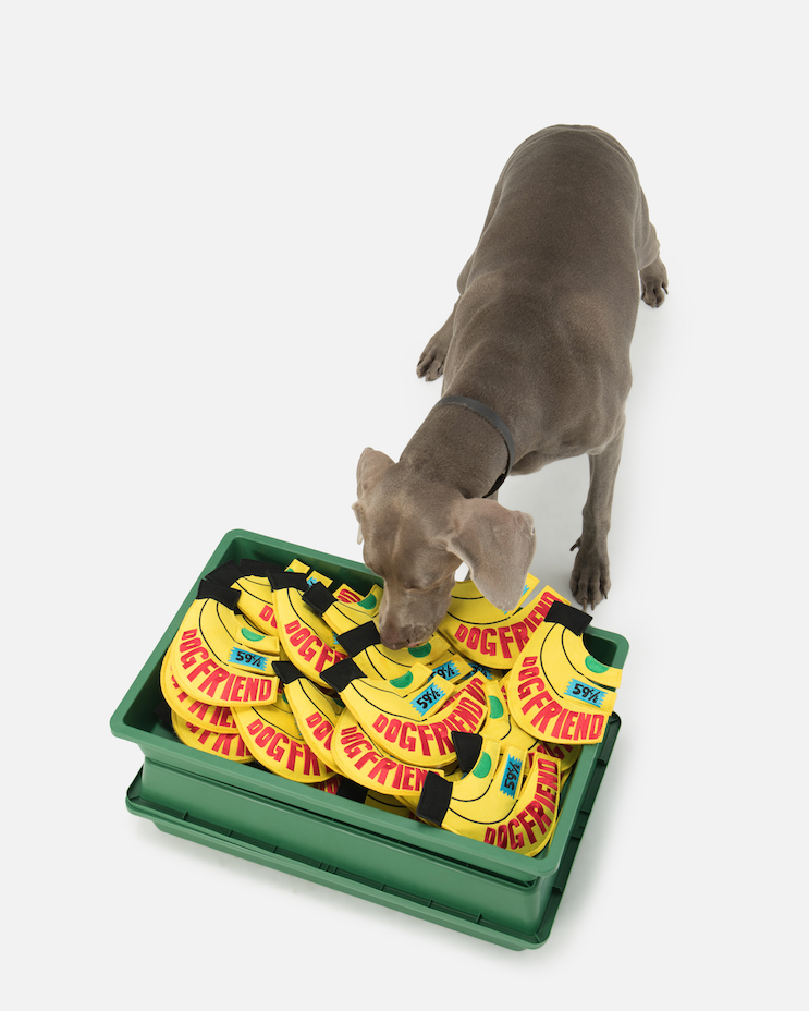 Eco Suede Banana Flying Disc Dog Toy