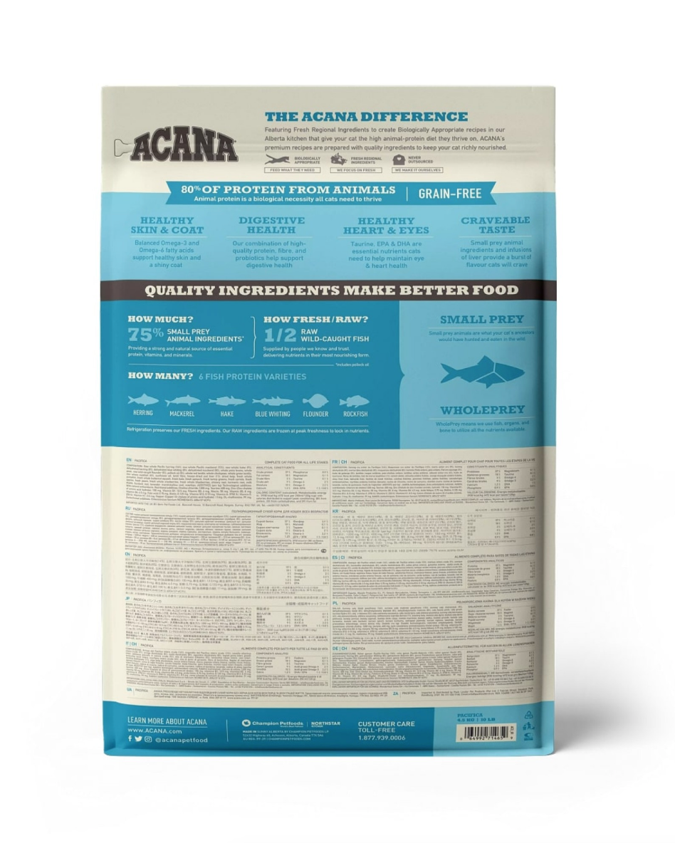 Acana Highest Protein Cat Pacifica Herring