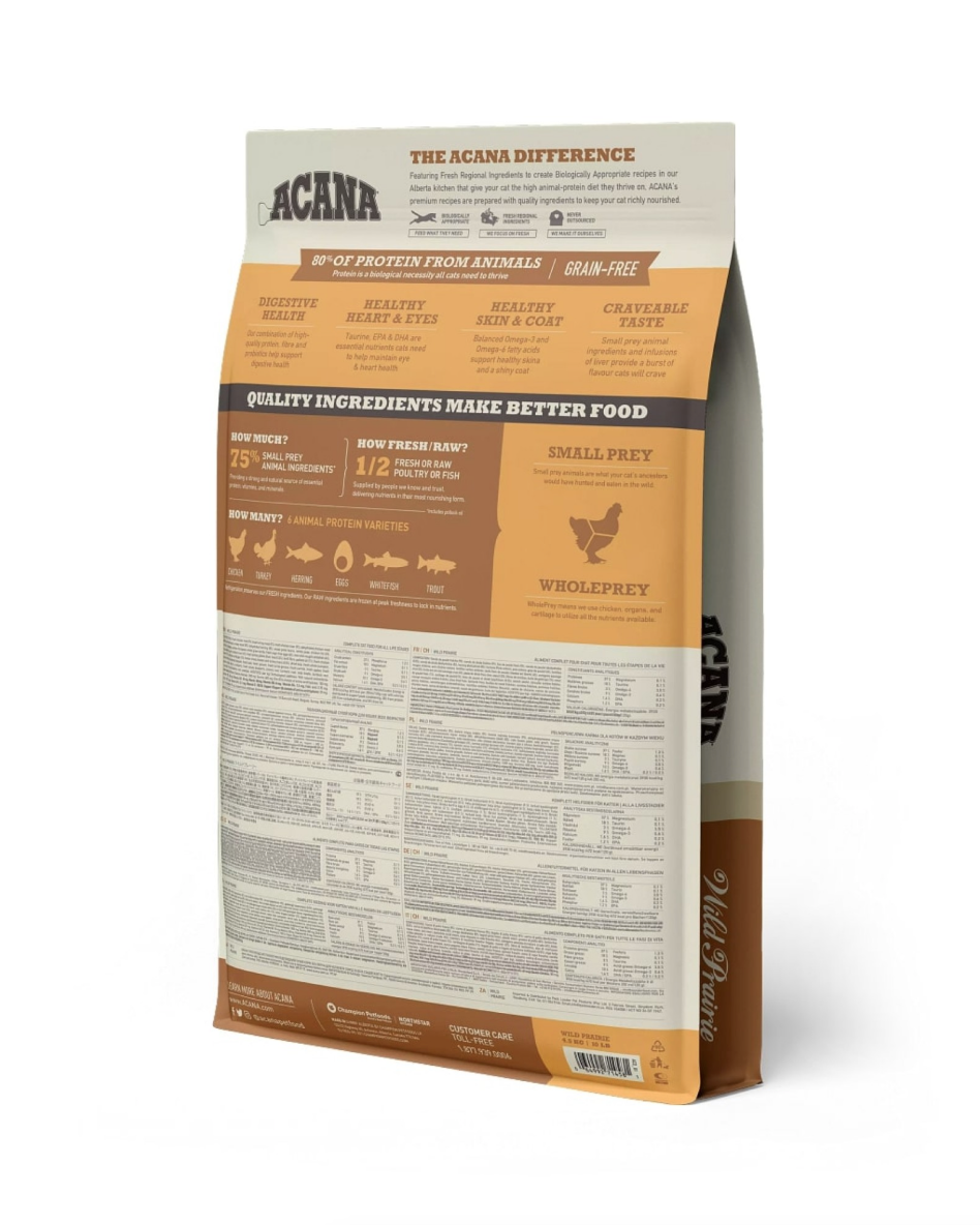 Acana Highest Protein Cat Wild Prairie Chicken
