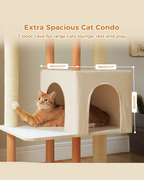 Cat Tree Tower Scratching Post Scratcher Wooded(135CM)