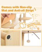 Wood Cat Tree Tower Scratching Post(135 cm)