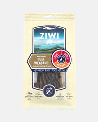 Front of ZIWI beef weasand dog chews, 72 g bag