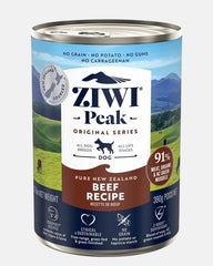 ZIWI Peak beef recipe wet dog food, 390 g can