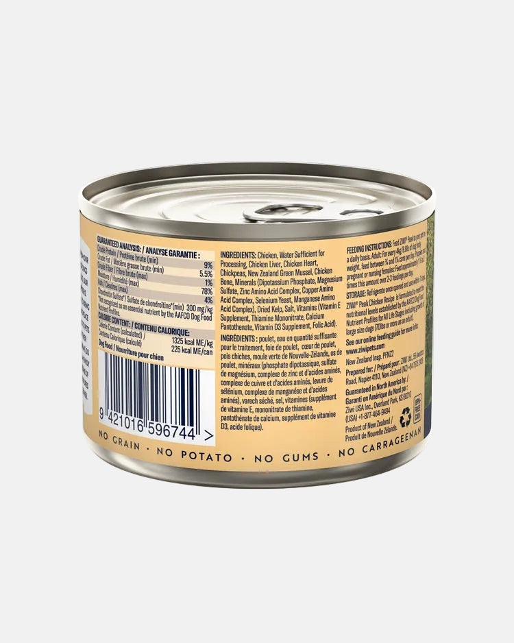 Ziwi Peak Dog Cans Chicken Recipe