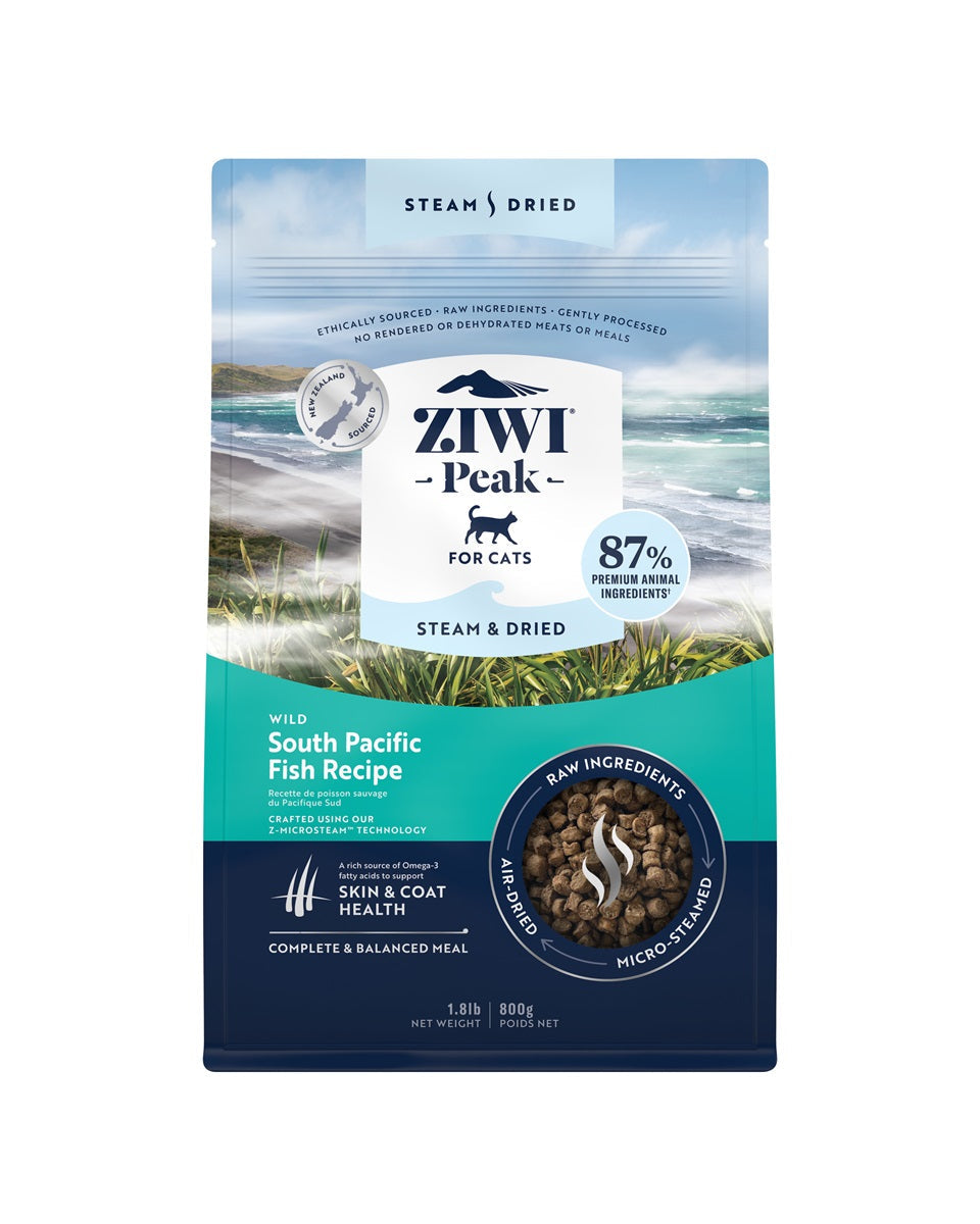 Ziwi Peak Cat Steam & Dried South Pacific Fish Recipe