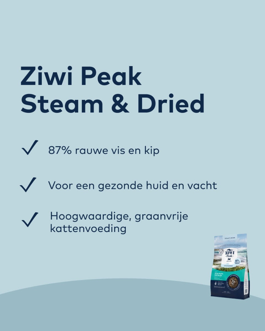 Ziwi Peak Cat Steam & Dried South Pacific Fish Recipe