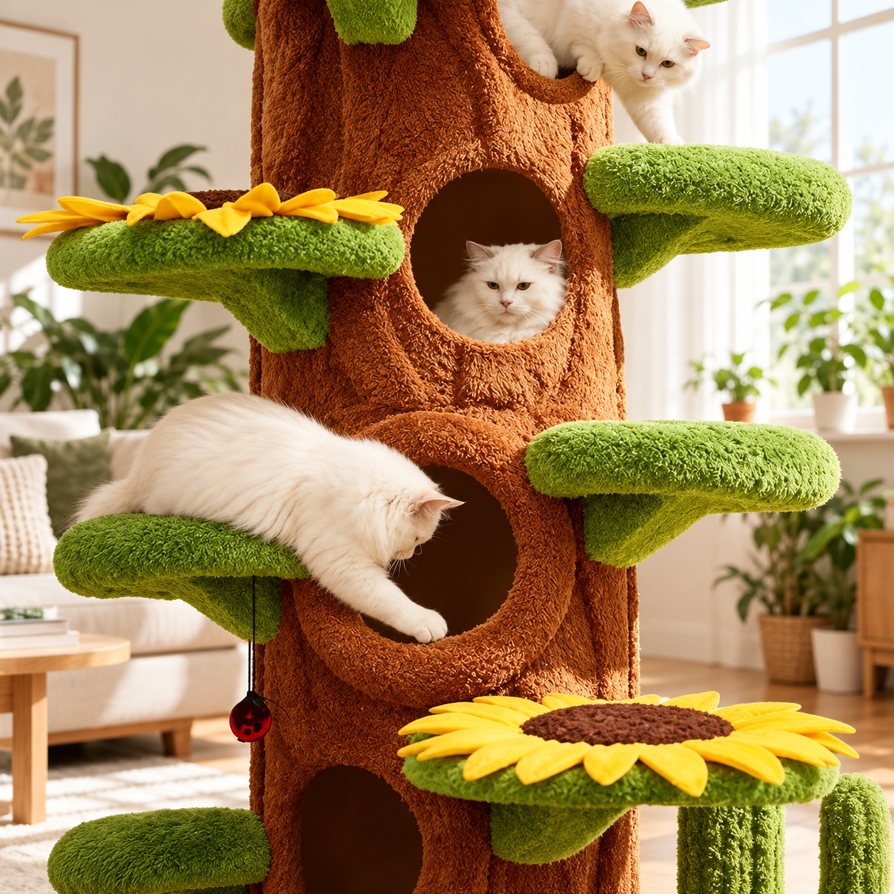 EcoPawPaw Forest Giant XXL Cat Tree – 230 cm Multi-Level Adventure Tower