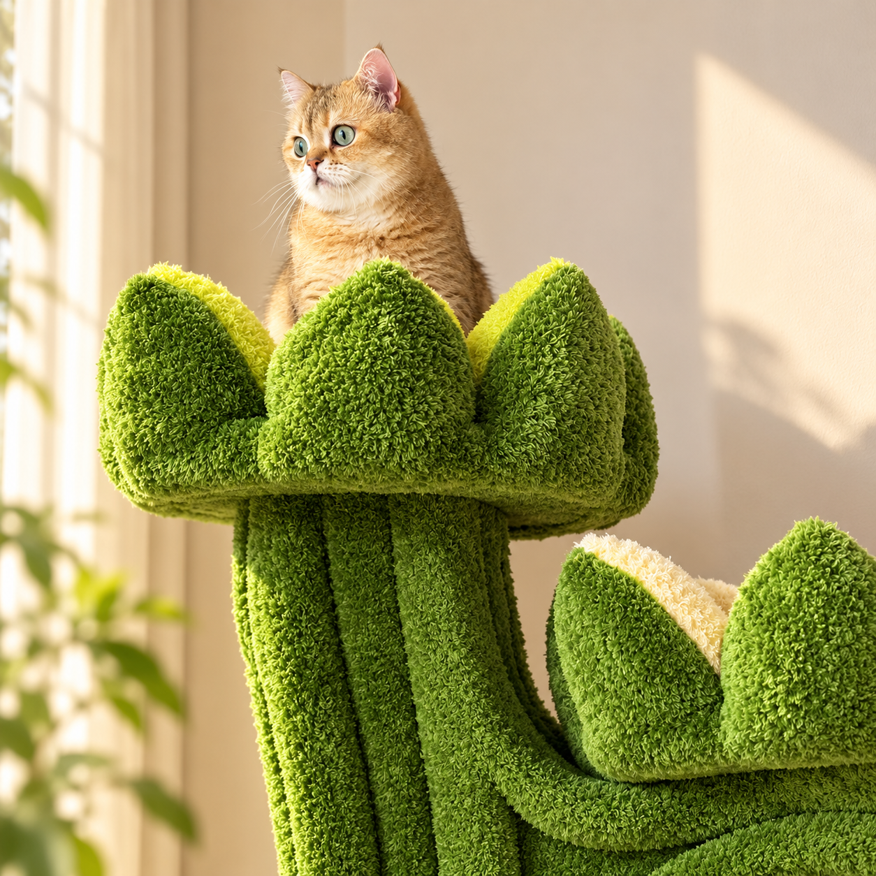 EcoPawPaw Lotus Forest Cat Tree – 204 cm Tall Multi-Level Cat Tower with Lotus Beds, Cat Cave & Sisal Scratching Posts
