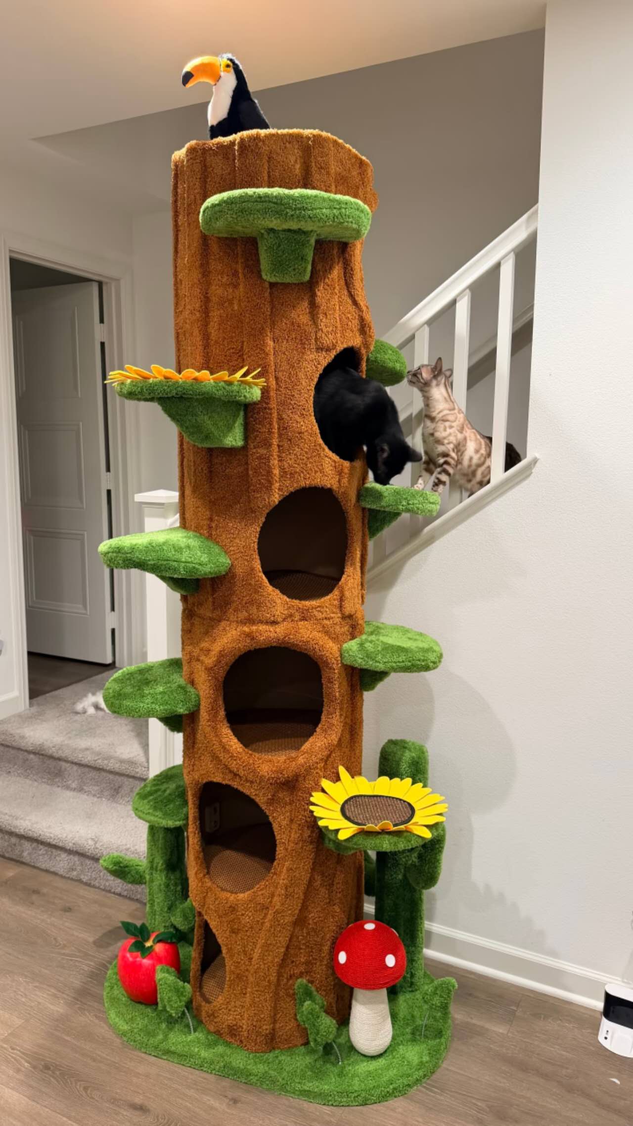 EcoPawPaw Forest Giant XXL Cat Tree – 230 cm Multi-Level Adventure Tower