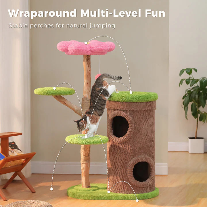 Brown Tree Trunk Cat Tree