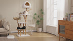 EcoPawPaw Luxury Natural Wood Cat Tree 180cm | Multi-Cat Tower